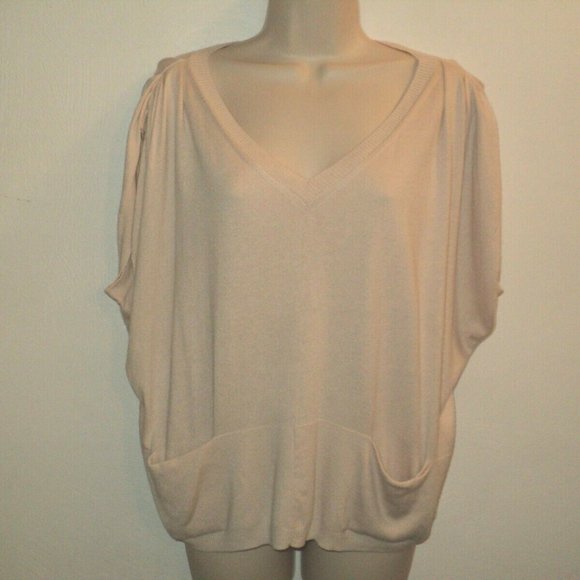 Juicy Couture Oversized S/M Sweater Tan Sleeveless - Picture 1 of 3